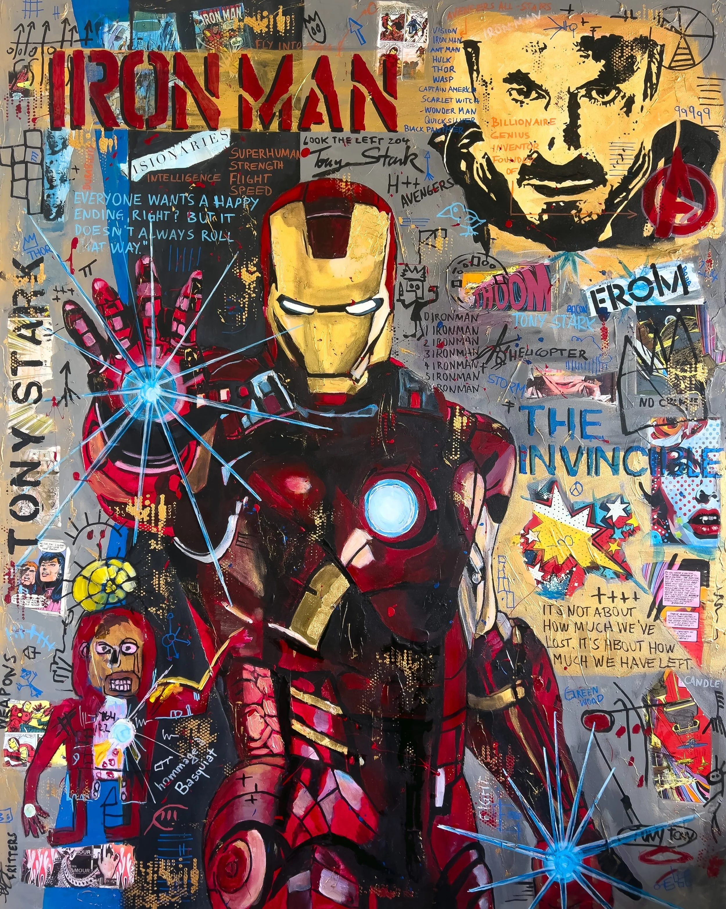 Sara+Kissing+Iron+Man+60+x+48+